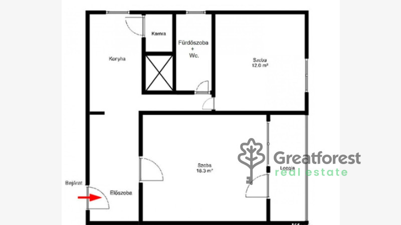 Debrecen, Main Campus Area, flat  