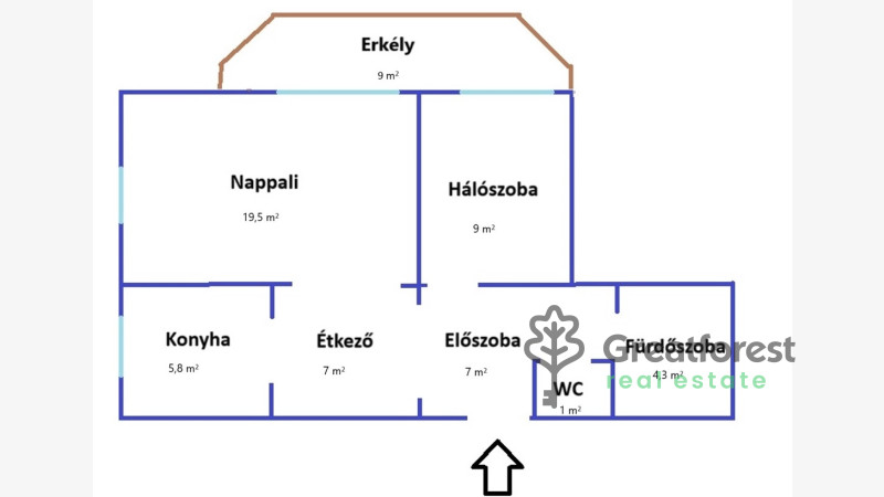 Debrecen, Greatforest Area, flat  