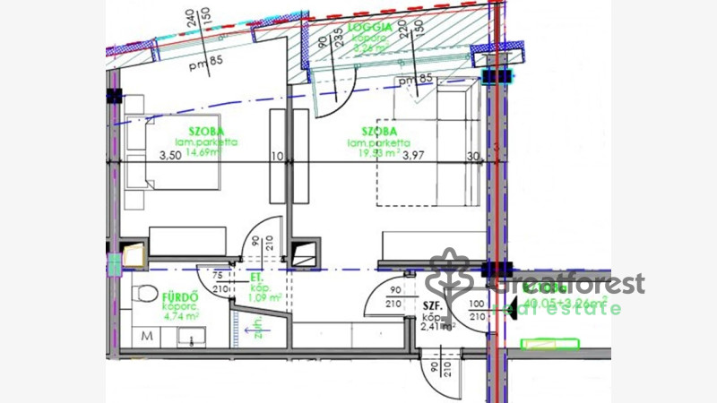 Debrecen, City Center, flat  