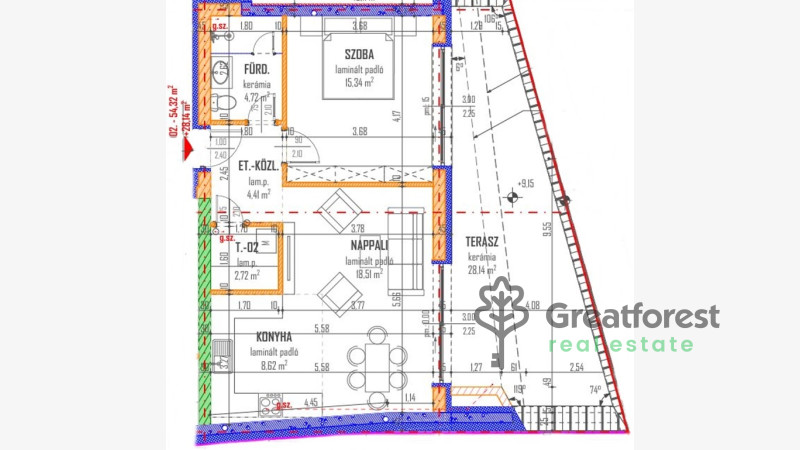 Debrecen, City Center, flat  