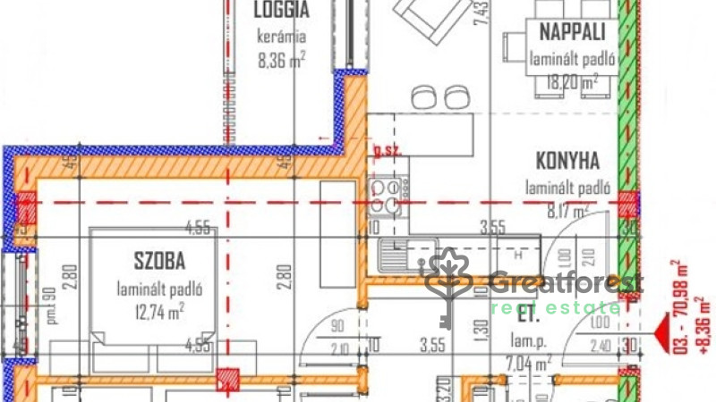Debrecen, City Center, flat  