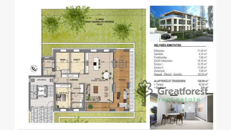 Debrecen, Greatforest Area, flat  