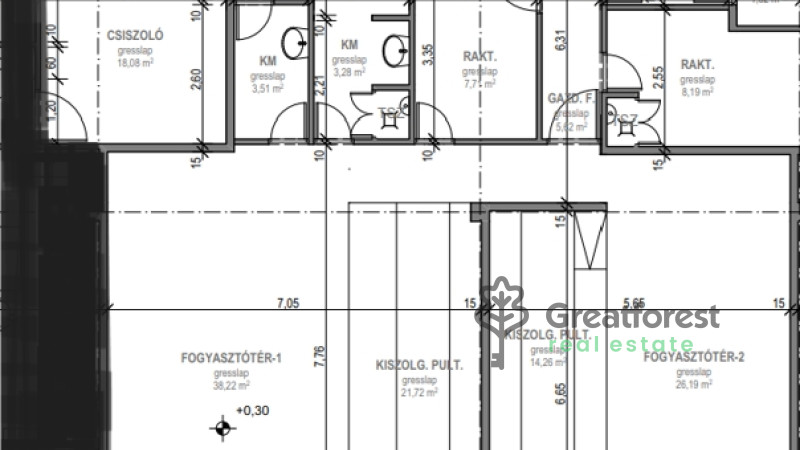 Debrecen, City Center, commercial premises not in shopping center  