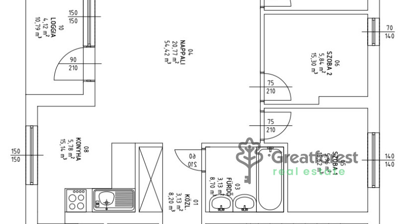 Debrecen, City Center, flat  