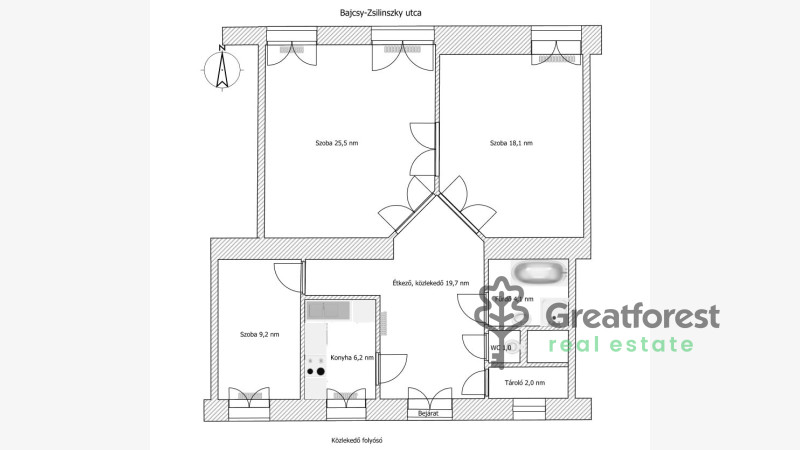 Debrecen, City Center, flat  