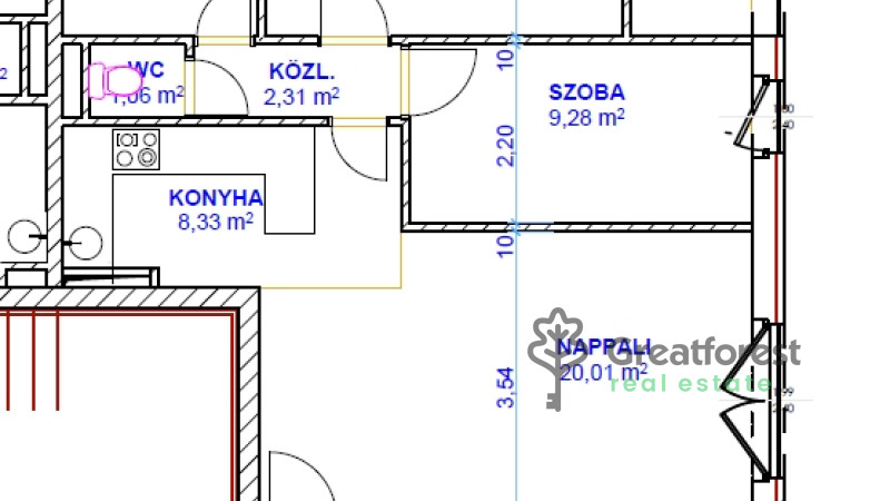 Debrecen, Close To Plaza, flat  